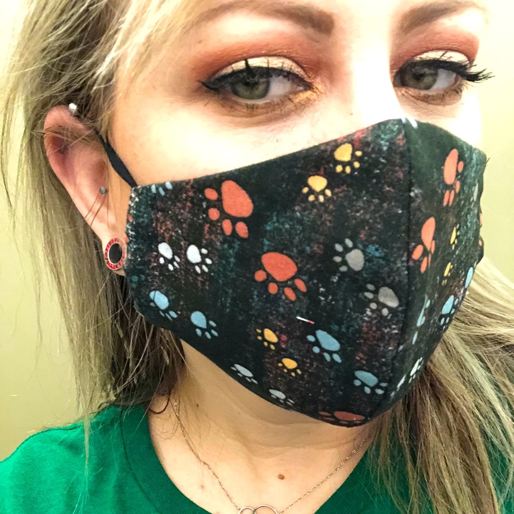Puppy paws face mask